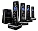 Motorola Livn D814 Dect Cordless Phone Quad Pack With Answering Machine Black