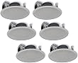 Yamaha In-Ceiling 3-Way 100 watts Natural Sound Custom Easy-to-install Speakers (Set of 6) with Dual Tweeters & 6-1/2 Woofer for 1 Large Room or Several Smaller Rooms