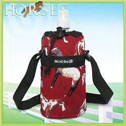 Horse Lover Water Bottle Holder Horses Design Sport Bottles - GIFT IDEA for Fitness Golf Golfers Soccer Workout Gifts and Gift Ideas For Him Her Athletes Man Men, Women, Ladies Alumni Runners Joggers