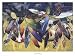 Valiance - Feathered Shields by David Manje. ART PRINT Canvas Rolled.. 32.00 inches w...