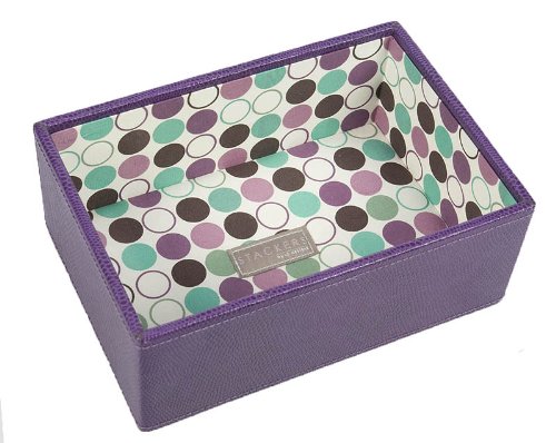 Purple mini Stackers Jewelry Box Deep Single Compartment Tray for Bangles Watches