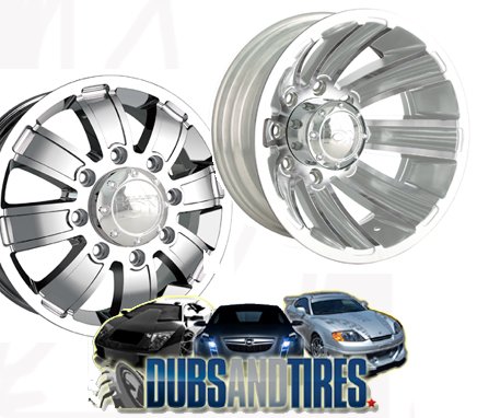 Ion Alloy Dually (Series 166) Chrome - 16 x 6 Inch Wheel