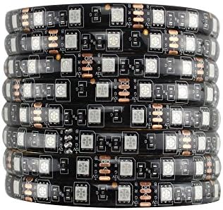 HITOLIGHT LED Strip 5050 IP65 300 LED 5M RGB Waterproof Black PCB Flexible Led Strips Light for DIY Decoration