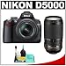Nikon D5000 Digital SLR Camera w/ 18-55mm VR Lens + Nikon 70-300mm VR Lens + Cameta Bonus Cleaning Kit