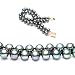 Double Strand 7-7.5 Inches 7-8mm Black Freshwater Cultured Pearl Bracelet