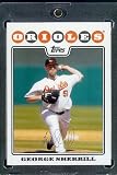 George Sherrill - Baltimore Orioles - 2008 Topps Updates & Highlights Baseball Card in Protective Screw Down Display Case!