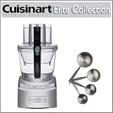 Cuisinart FP-12DC Die Cast Elite Collection 12-cup Food Processor With Stainless Steel Measuring Cups 4 Piece Set