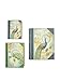 Punch Studio Set of 3 Large Nesting Book Boxes, Peacock