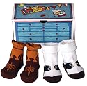 Dimples Grab Your Saddle and Boots Two Pairs Saddle Shoe and Cowboy Boot Socks, 0-12 Months