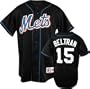 Carlos Beltran Black Majestic MLB Alternate Replica New York Mets Jersey