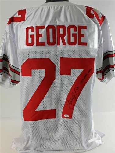Ohio State Eddie George Heisman 1995 Authentic Autographed/Hand Signed Jersey JSA #w186129