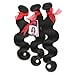 Eayon Hair® Peruvian Hair Extensions, Genuine 5a Virgin Remy Hair RAW Unprocessed, Natural Wavy Body Wave, 3 Bundles/ Lot 300 Gram 10