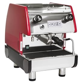 European Gift & Houseware La Pavoni Pub Series PUB 1V-R 1-Group Commercial Espresso Machine, Red