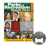 Parks and Recreation Season 3 DVD with Pawnee Bottle Opener