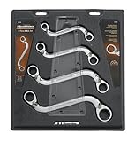 GearWrench 85399 4 Piece Reversible S-shaped Double Box Ratcheting Wrench Set SAE [並行輸入品]
