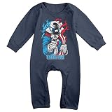 【Dera Princess】 ベビー 男の子 女の子 オーバーオール 長袖 0-24M Handsome Uncle Sam 幼児服