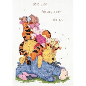 Janlynn-Cross-Stitch-Kit-Snoozy-Day-Birth-Announcement