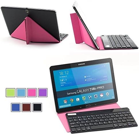 Generic Ultrathin (4mm) Wireless Bluetooth Keyboard With a Transformers Stand case for Android Tablet/Phone Samsung Galaxy Tab / Samsung Galaxy Note / Google Nexus 7 /Asus MeMO Pad / Sony Xperia Z2 (2014) 10.1 inch / Other Android Devices/Alldaymall/Dragon Touch/NeuTab...)Pink