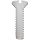 Off-White Nylon 6/6 82 Degree Flat Head Machine Screw, Slotted Drive