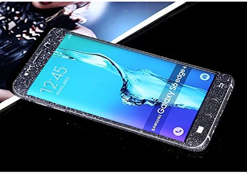 Lechely Samsung Galaxy S6 Edge Plus Sparkling Bling Decal Crystal Diamond Full Body Protection Glitter Sticker Skin Film for Samsung Galaxy S6 Edge Plus Black