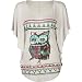 FULL TILT Aztec Owl Womens Top
