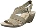 Anne Klein Sport Women's Cuinn Wedge Sandal,Black/Black,10 M US