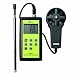 TPI 575C1 Combination Vane and Hot Wire Anemometer with Temperature and Carrying Case, 5-45/64" Length x 2-29/32" Width x 1-13/128" Height, 0.4 to 25 m/s Velocity
