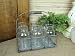 Antique-Style Wire Caddy with Milk Bottles Home Decor