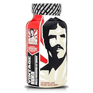 VINTAGE BURN - The World's First Muscle-Preserving Thermogenic - Garcinia Cambogia, Raspberry Ketones, Green Coffee & 6 More Thermogenic Ingredients - Weight-Management Aid - 120 Natural Veggie Pills