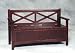 Linon Double X Back Bench