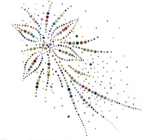Rhinestone Iron Transfer Hot Fix Motif Fashion Design Jewellery Flower Decoratio 3 Sheets 10.6* 7 Inch