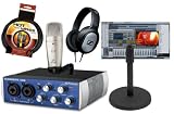 Best Price Presonus Audiobox USB DAW Recording Bundle with Studio One Artist Recording Software, Behringer C1 Large Diaphragm Condenser Microphone, Sennheiser HD201 Headphone, Adjustable Height Desk Stand & 10ft XLR Cable