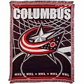 Columbus Blue Jackets Jacquard Woven Blanket Throw