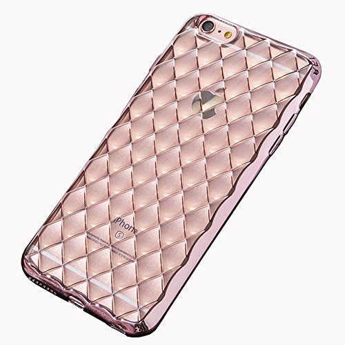 iPhone 6s Case, Kanway(TM) Luxury Shining 3D Bump Water Cube [Scratch Resistant] Ultra Slim Lightweight TPU Silicone Bumper Cases for iphone 6/6S (rose gold)