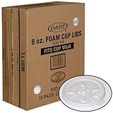 Dart Foam Cup Lids, 1000 Count