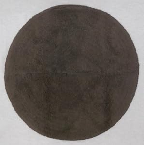 Bathroom Rugs on Plain Brown Cotton Round Circle Supersoft Bathroom Bath Shower Mat Rug