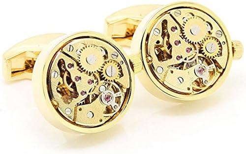 Steampunk Cufflinks Watch Movements Mechanism Cufflinks Gift Box