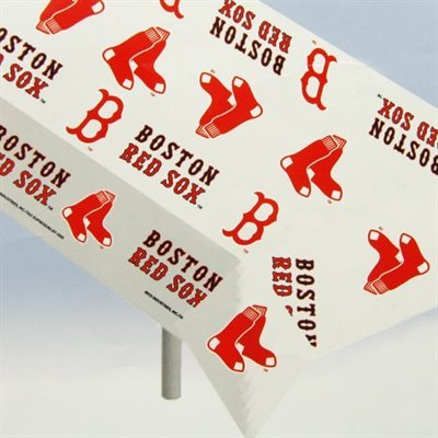 Boston Red Sox Plastic Tablecloth