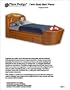 Children's Twin Boat Bed with Trundle Bed Project Plans -Design #1BT01