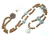 Healing Meditation Mala Rudraksha Pearl Beads Japamala Yoga Necklace 108+ 1 Beads