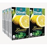 Dilmah, Fun Tea, Single Origin Pure Ceylon, Lemon, 20 Count String & Tag, (Pack of 6)