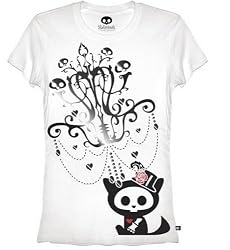 Kit the Cat Skelanimals Graphic Tee L