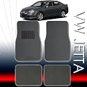 QULAITY UNIVERSAL CARPET CAR FLOOR MATS SET FOR VOLKSWAGEN JETTA WITH BOUNS 24 DISCS CAPACITY CD WALLET