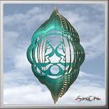 KOKOPELLI SOUTHWEST CLOUD Swirly Metal Wind Spinner