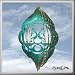 KOKOPELLI SOUTHWEST CLOUD Swirly Metal Wind Spinner