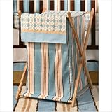 My Baby Sam Barefoot Dreamin Hamper, Blue Brown by My Baby Sam