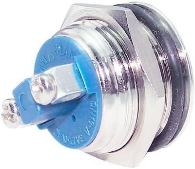 1*12v 19mm Open No N/o Push Button Switch Momentary Stainless Steel Flat 3a/250vac