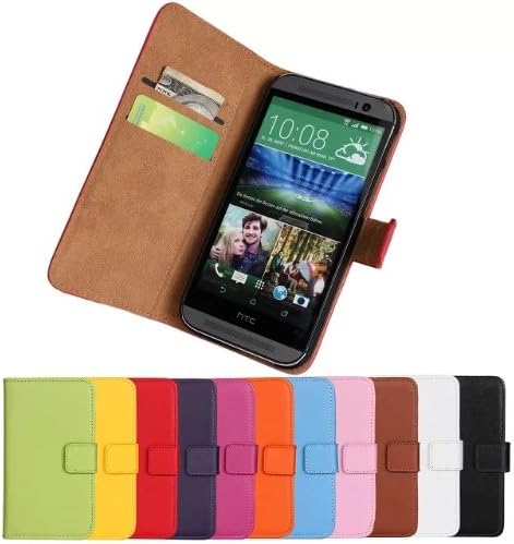 HTC One M8 Case, Obring® Stand Feature Wallet Case Premium Synthetic Leather Wallet Case Flip Cover with Credit Card ID Holder for HTC One M8 (Black)