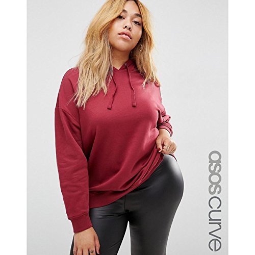 エイソス アウター パーカ＆スウェット ASOS CURVE Ultimate Pullover Hoodie Berry [並行輸入品]