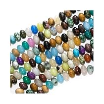 Gemstone Bead Mix 8mm Rondelle Beads 15 Inch Strand